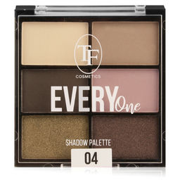 TF Палетка теней для век 6-ти цветная EVERY ONE тон 04 нейтральный беж CTE37