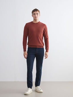 Bisiklet Yaka Erkek Triko Kazak