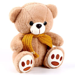 Мягкая игрушка «Мишка в шарфе», 24 см, цвет коричневый