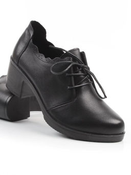 06-DHL105-D1 BLACK Туфли женские (натуральная кожа)