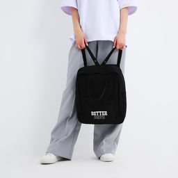 Рюкзак текстильный мамс Better days, 38х27х13 см, цвет черный - Nazamok фото 9