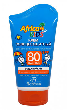 Серия "Africa kids" Ф-404 Крем солнцезащитный для детей ( SPF 80 ) 100мл/10 НОВИНКА