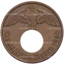 Монета 2 рейхспфеннига 1940 года A Германия