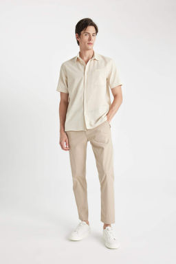 Twill Chino Kanvas Pantolon Cepli Duz Paca - Defacto фото 9