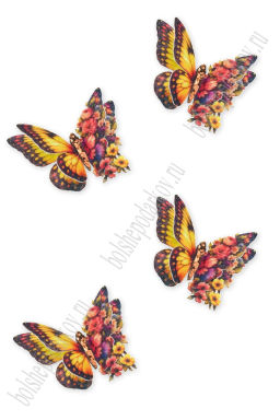 Лазерная вырубка из фетра "Бабочка" 5 см (10 шт) №30