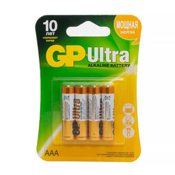 Набор батареек 4 шт GP Ultra Alkaline алкалиновые GP24AU-2CR4 AAA 02922