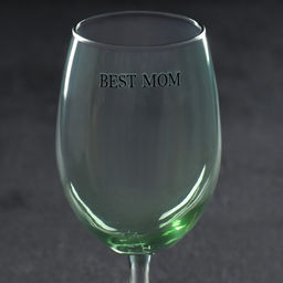 Бокал для вина с надписью Best mom, 360 мл, зелёный - Дорого внимание фото 4