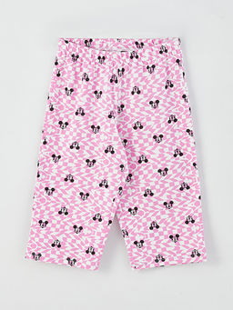 Bisiklet Yaka Mickey Mouse Bask?l? K?sa Kollu K?z ?ocuk Pijama Tak?m? - Waikiki фото 3