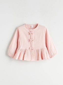 Fiyonk Detayl? M?slin K?z ?ocuk G?mlek