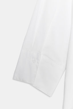 CAMISA ESCOTE PICO ZW COLLECTION / Blanco - Zara фото 7