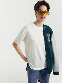 Футболка женская в молочно-белом цвете молочный 112678