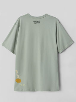 Футболка мужская зеленая прямого кроя - Mark formelle фото 7