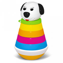 Игрушка "Пирамидка "Неваляшка" малая" 12,5х11х33см, полистирол, пп пакет, "Stellar" (Россия)