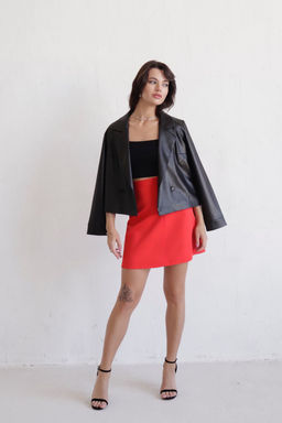 Короткая юбка-трапеция - Martichelli фото 24