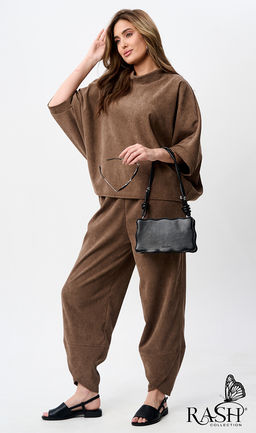 Костюм "Boho" микровельвет бежевый Цвет:как на фото