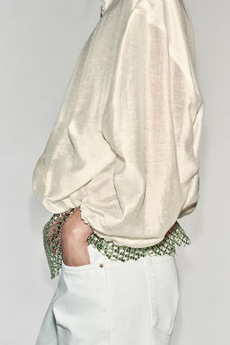 CHAQUETA BOMBER PLIEGUES / Crudo - Zara фото 2
