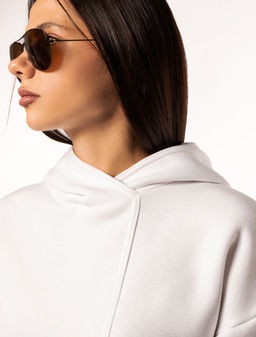 VILATTE / Худи из футера-трехнитки с начесом  фото 5