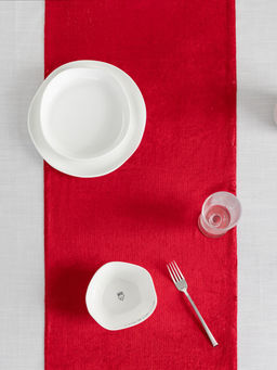 Дорожка настольная, 40х160 см, бархат, красная, Luck gift - Anna lafarg фото 7