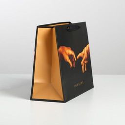 Пакет подарочный ламинированный, упаковка, Imagine, ML 27 х 23 х 11.5 см