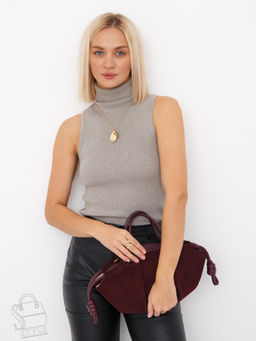 Сумка женская кожаная 99071-1NN wine red  Natale Navetta