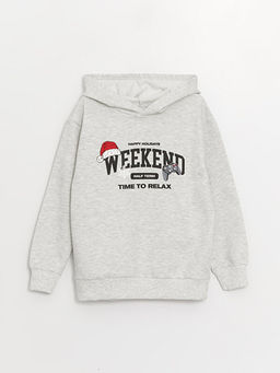 Y?lba?? Temal? Uzun Kollu Erkek ?ocuk Hoodie