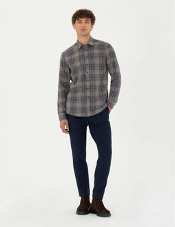 Kahverengi Regular Fit Uzun Kollu G_mlek - Pierre cardin фото 4