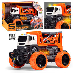 Машина "МегаСити" 1:16 (свет, звук) в коробке (цвет оранжевый)