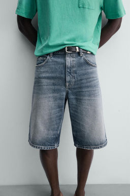 BERMUDA DENIM RELAXED FIT / Azul - Zara фото 5