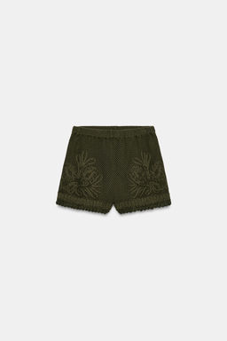 SHORTS COMBINADOS CROCHET / Khaki - Zara фото 7