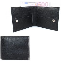 Портмоне мужское Croco-ПР-902 натуральная кожа 1 отд, 10 карм, черный флотер (40) 207669