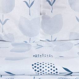 Постельное бельё Этель 2 сп Тюльпаны (вид 1) 175*215 см, 200*220 см, 70*70 см - 2 шт фото 2