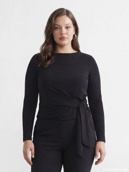 Bisiklet Yaka Ba?lama Detayl? Kad?n Body