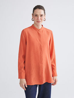 Oversize Modal Kar???ml? Kad?n G?mlek Tunik