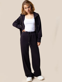 VILATTE / Худи на молнии из петельчатого футера-трехнитки фото 5