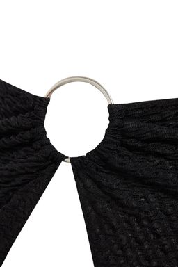 TRENDYOLMILLA Siyah Maxi Dokuma Aksesuarl? Plaj Etegi TBESS23ET00015  фото 7