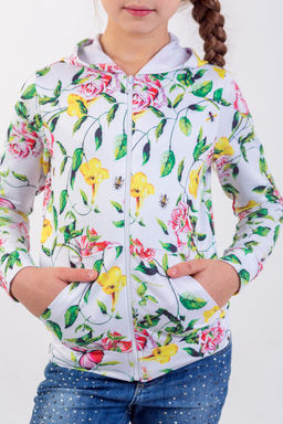 Толстовка на молнии "Росита",экрю