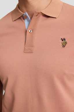 Erkek Pudra Regular Fit Polo Yaka Basic Ti__rt
