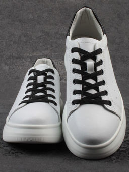 03-YC151-2 WHITE Кроссовки женские (натуральная кожа)