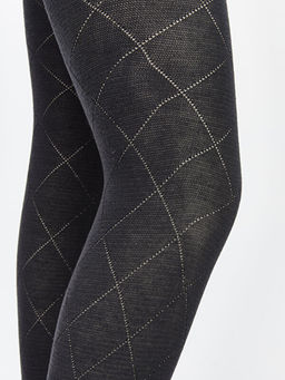 Desenli K?z ?ocuk K?lotlu ?orap 2li