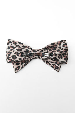 ANIMAL PRINT BOW HAIR CLIP - Zara фото 5