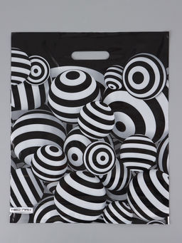 Цена за 25 шт. Пакет "Иллюзия , полиэтиленовый с вырубной ручкой 38х45 см, 60 мкм