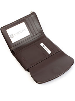 LACCOMA кошелек LA-2089-З-темно-коричневый натуральная замша