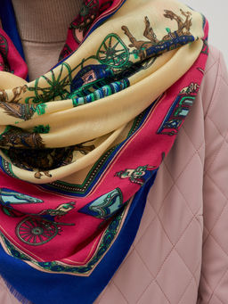 Тонкий,мягкий двусторонний палантин из тонкой шерсти - Tantino фото 2