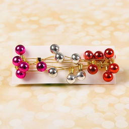 Миниатюра кукольная «Гирлянда - шарик», длина 1 метр, игрушка: 1.5×0.8 см, цвета МИКС