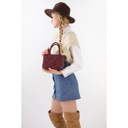 Сумка-тоут на молнии, цвет бордовый - Simaland фото 4