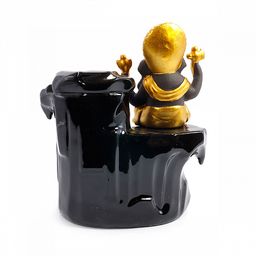 Подставка под стелющиеся благовония Ганеш - символ процветания через мудрость - Сандаловый дом фото 3