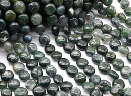 Бусины из агата индийского галтовка 15*15мм, 41см, 27 бусин Радуга камня