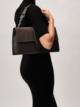 Кожаная сумка Deboro 30408 темный лес