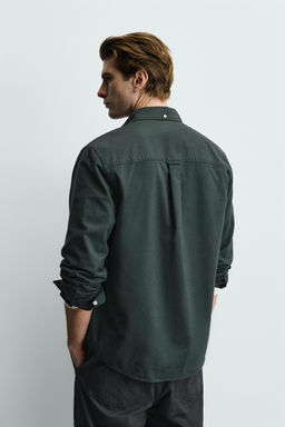 CAMISA REGULAR FIT OXFORD / Botella - Zara фото 3