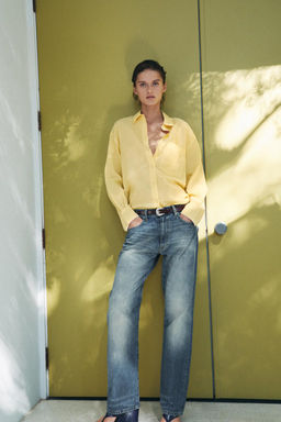 ZW COLLECTION BAGGY LOW-RISE JEANS